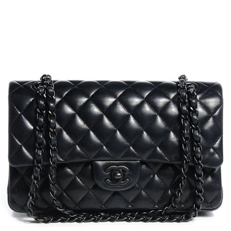 chanel so black medium flap bag|chanel flap bag medium price.